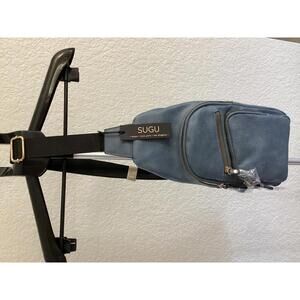 SUGU Blue Faux Leather Women's Crossbody Bag